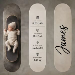 Customised Baby Announcement Skateboards (Set of 3)