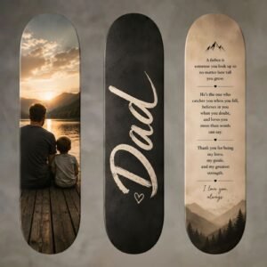 Customised Father’s Day Artwork Skateboard