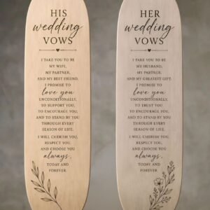 Customised Wedding Vows Skateboard