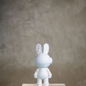 Music Heartbeat Bunny Ornament (White)