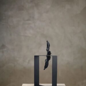 Reflections Frame Sculpture in Black Metal