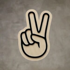 Peace Hand Wall Decal